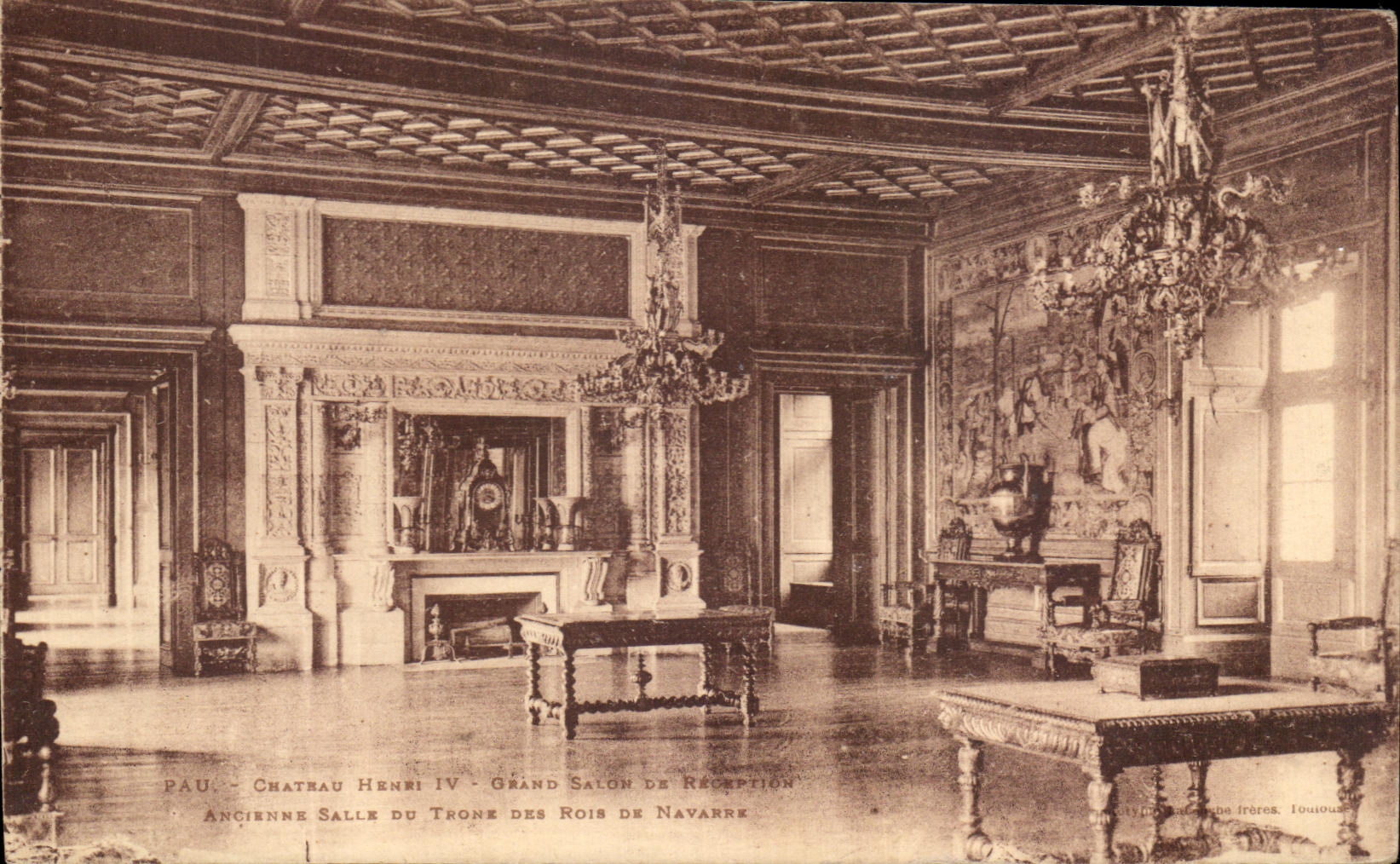 CPA Pau Chateau Henri IV Grand Salon
