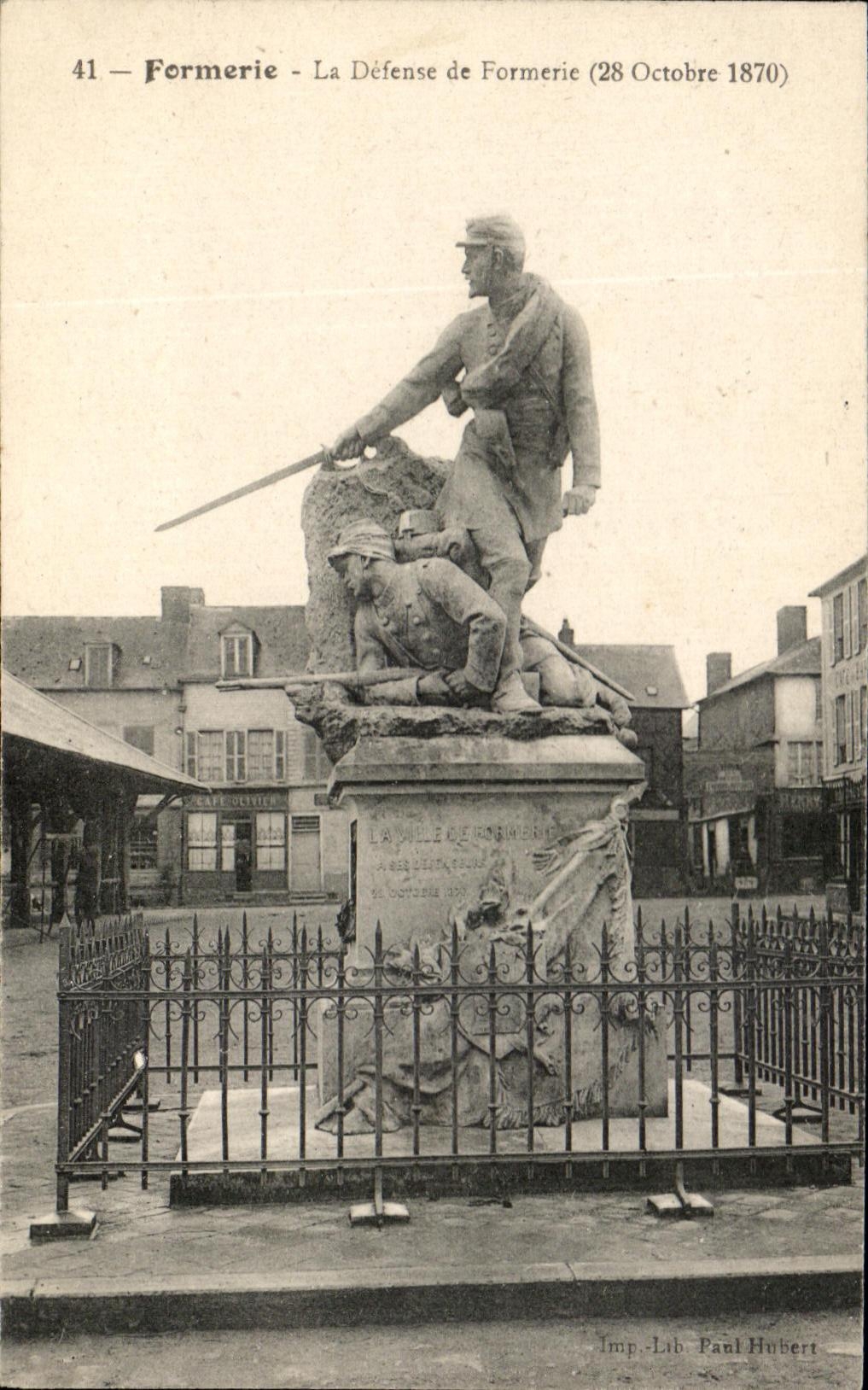 CPA Formerie the defense of Formerie Militaria October 28th 1870