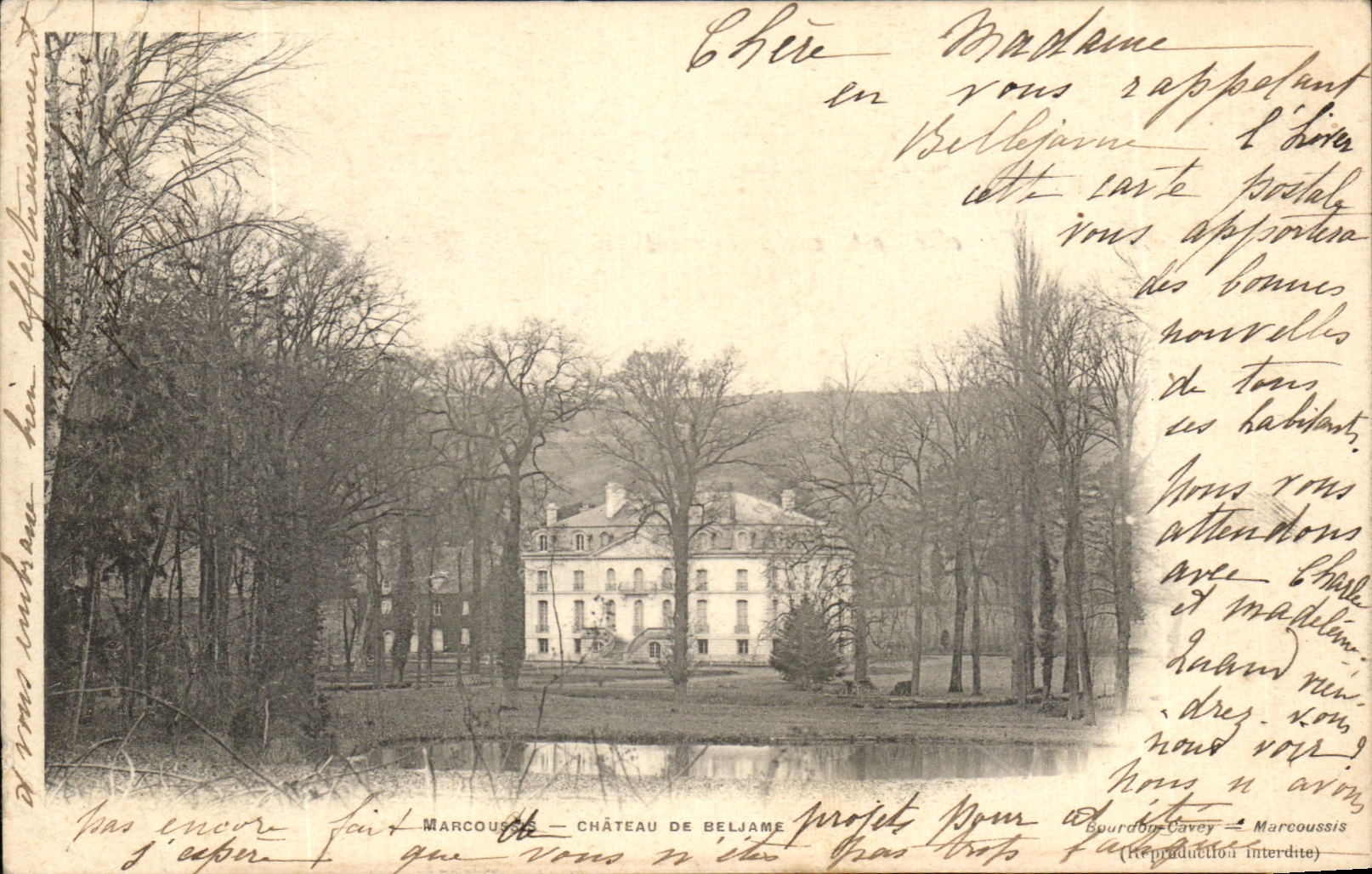 CPA Marcourssis Chateau de Beljame