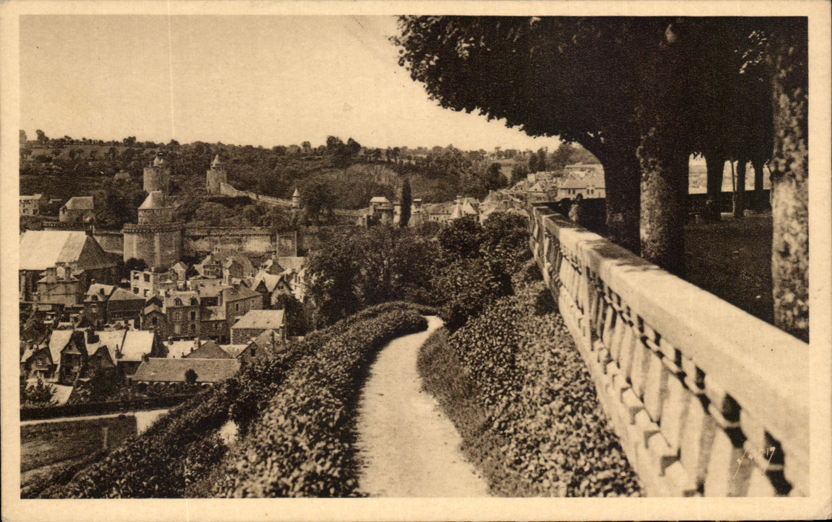CPA Fougeres La City Low Sight Of the Public garden