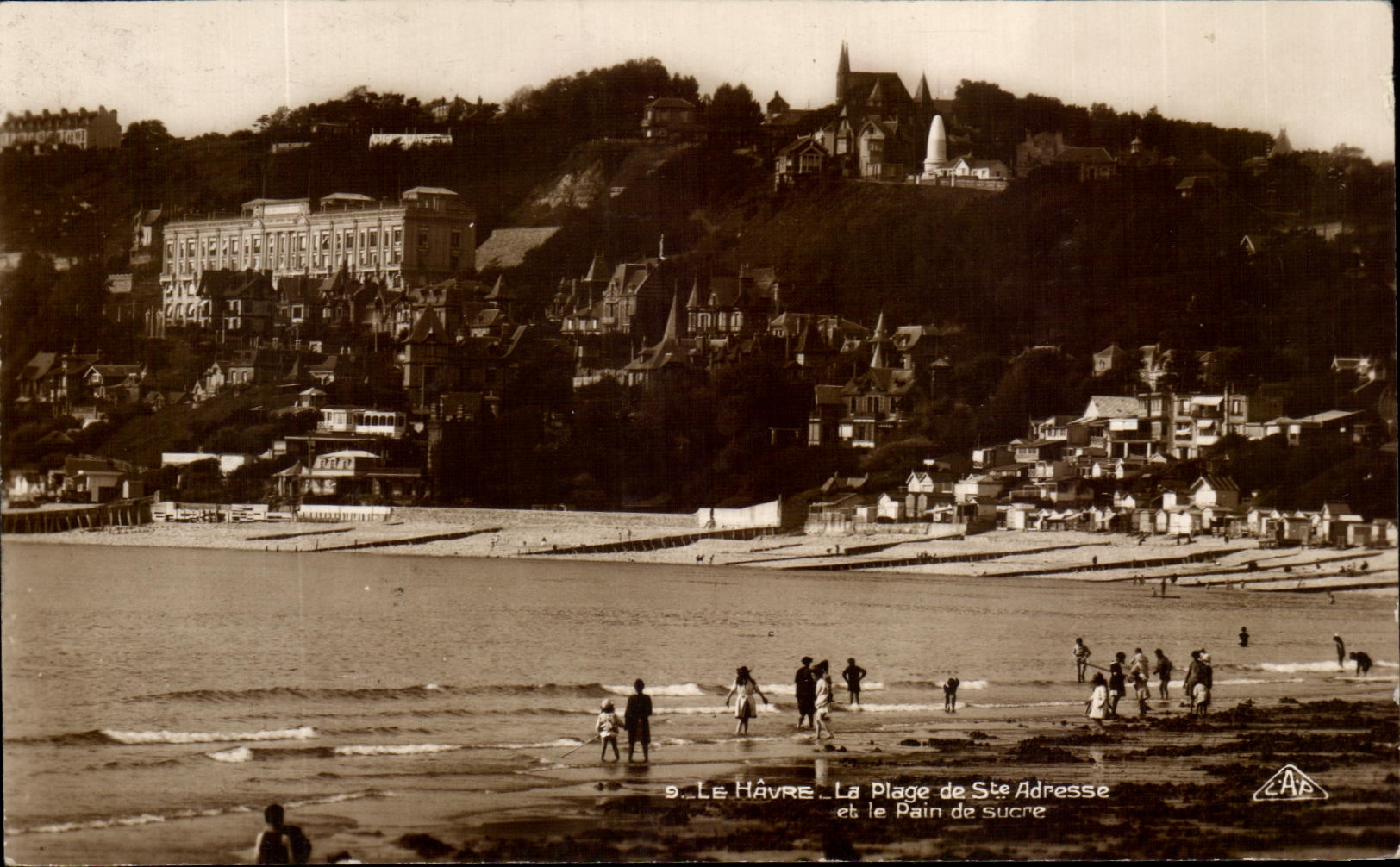 CPA Le Havre La Plage de Ste Adresse et le Pain de Sucre
