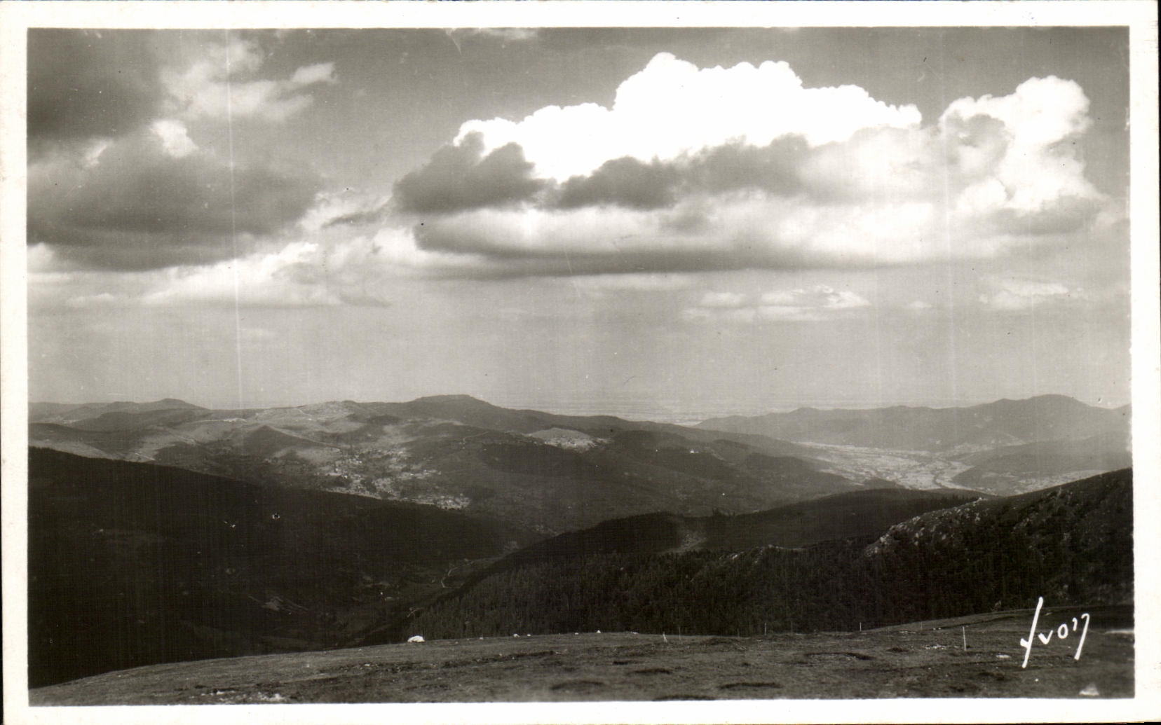 CPA Hohneck La Valley of Munster Seen Of View-point of the Hotel