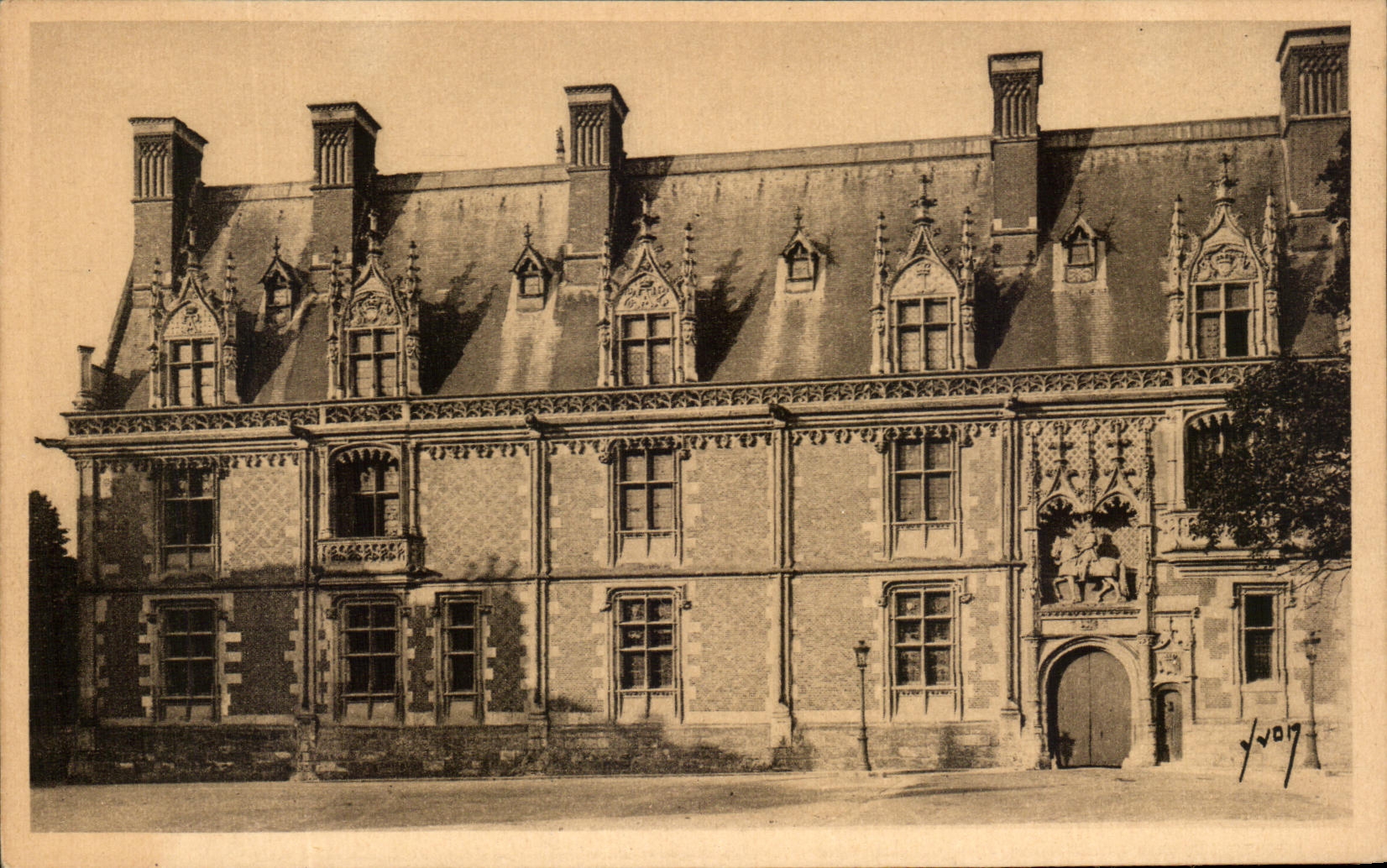 CPA Chateau De Blois Facade Louis XII