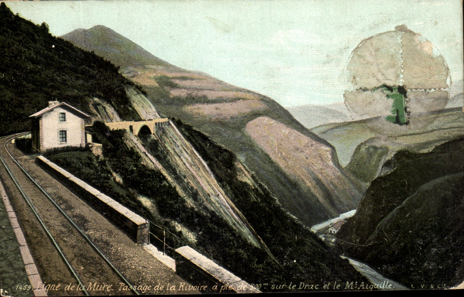 CPA Ligne De La Mure Passage De La Rivoire A Pie De Sur Le Drac Et La M'Alguille