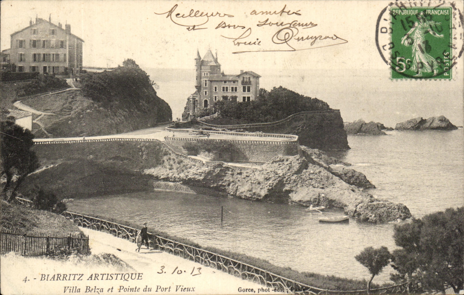 CPA Biarritz Artistique Villa Bela et Pointe du Port Vieux