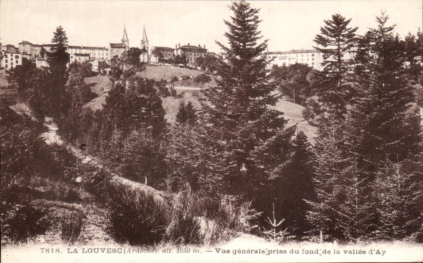 CPA Louvesc View taken of the bottom of the Valley of Ay