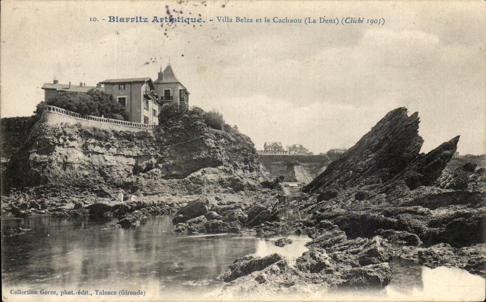 CPA Biarritz Artistique Villa Belva et le Cachaou La dent