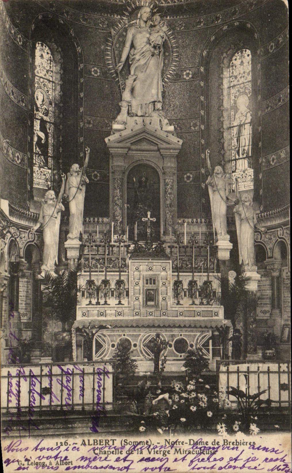 CPA Albert Notre Dame de Brebieres Vault of the Miraculous Virgin
