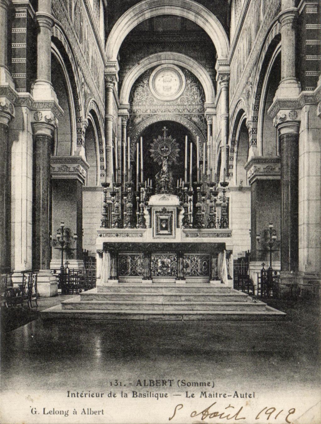 CPA Albert Interieur of the Basilica the Master Furnace bridge