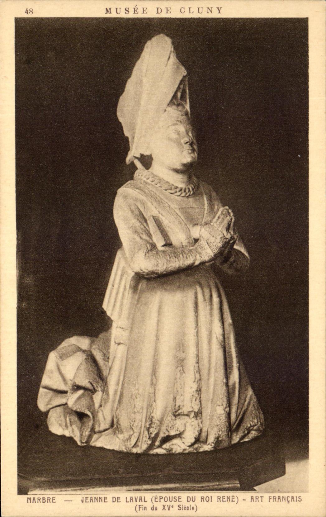 CPA Museum of Cluny Jeanne Marble of Laval French Art Paris