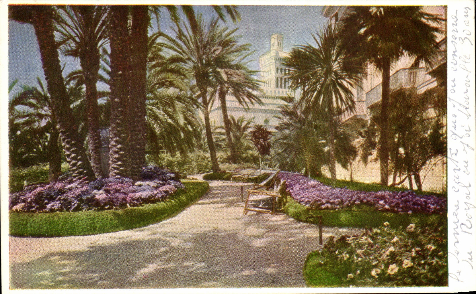 CPA San Remo Hotel Royal Autocromie Nebbia