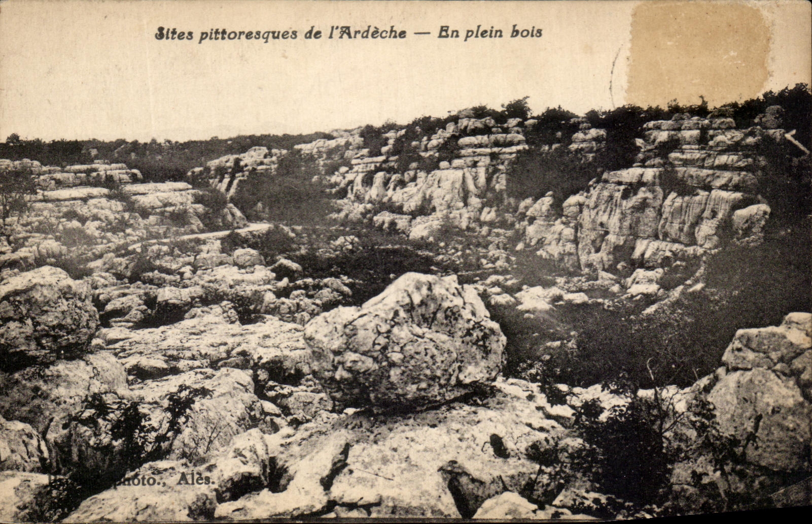 Picturesque CPA Sites of Ardeche In Full wooden