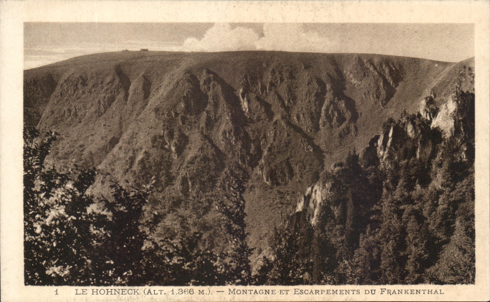 CPA Hohneck Mountain And Escarpements of Frankenthal