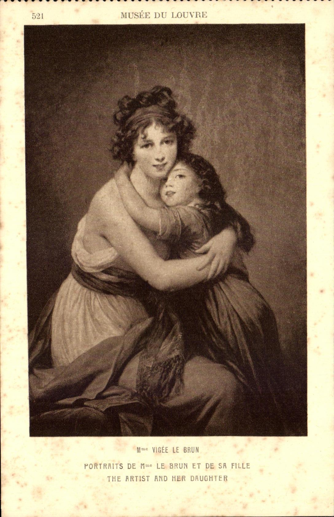 CPA Musee Du Louvre Vigee le Brun Portraits de Mme le Brun et de sa fille 