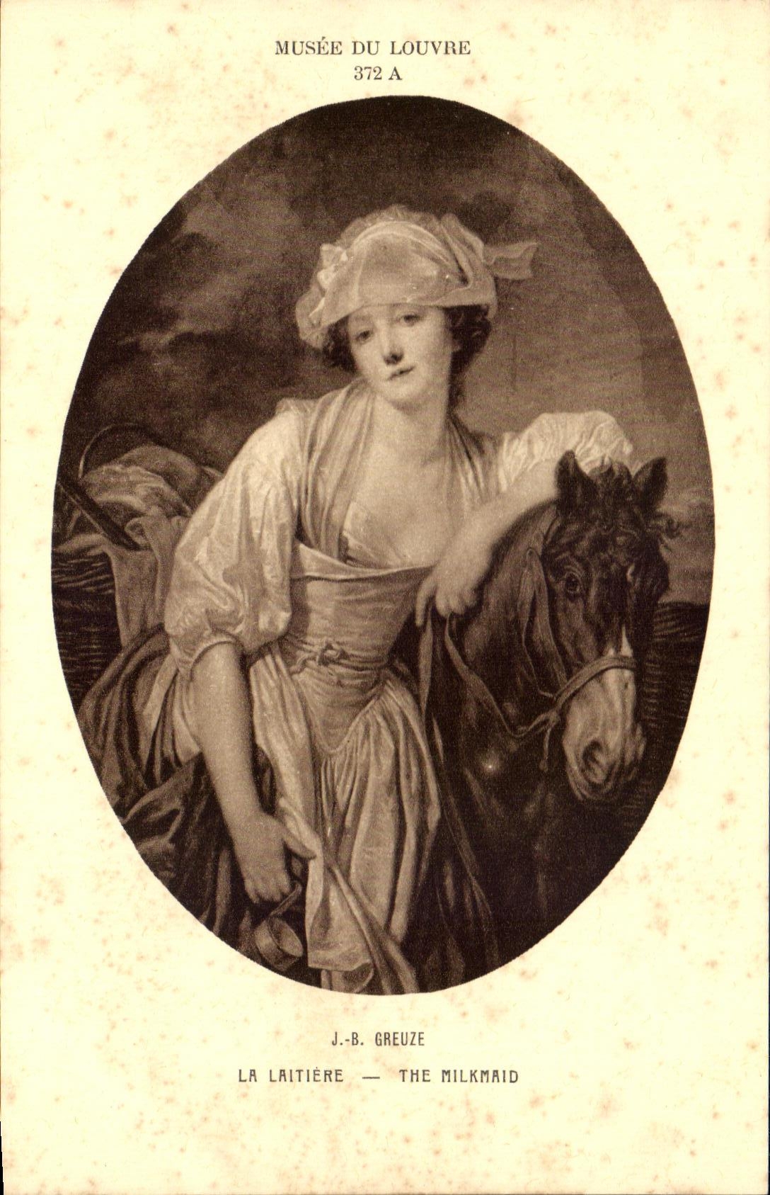 CPA Musee Du Louvre Greuze La Laitiere 