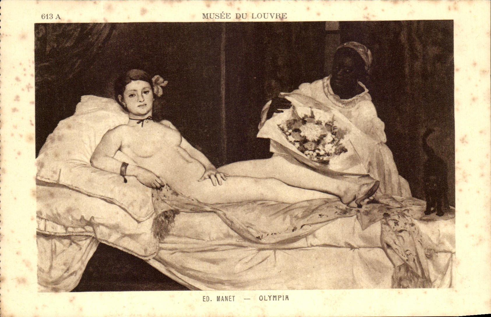 CPA Musee Du Louvre Manet Olympia