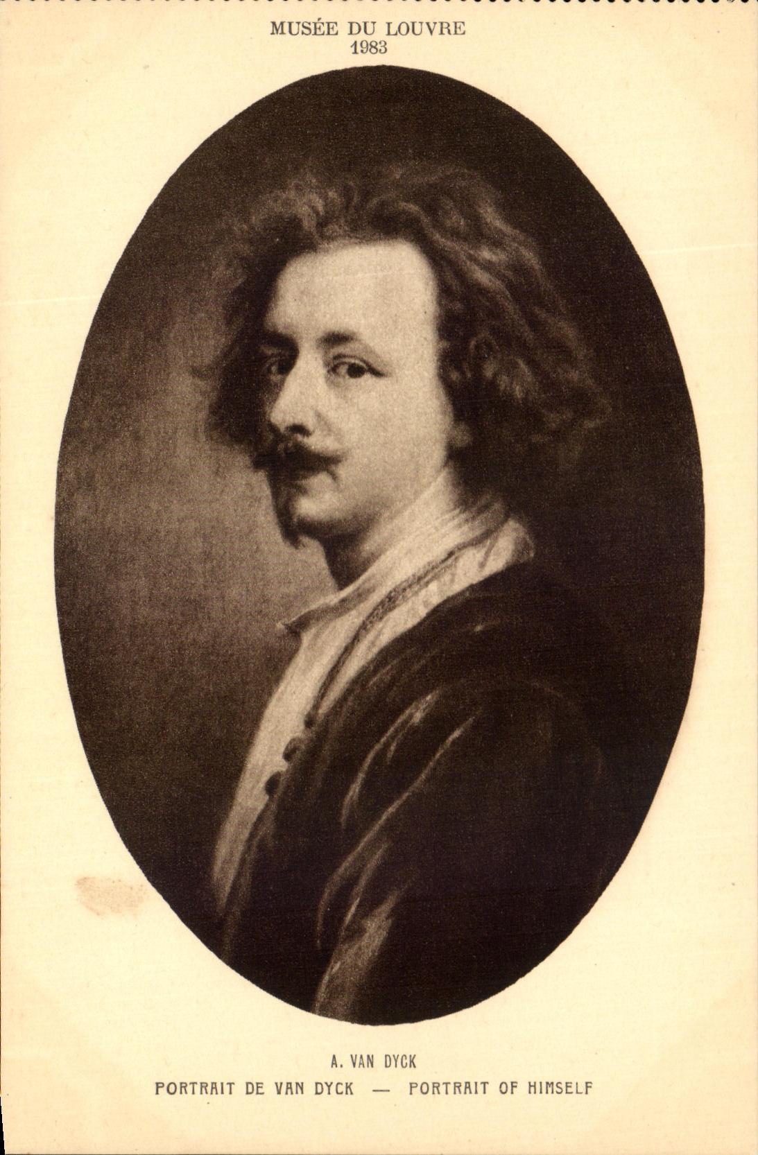 CPA Musee Du Louvre Portrait De Van Dyck 