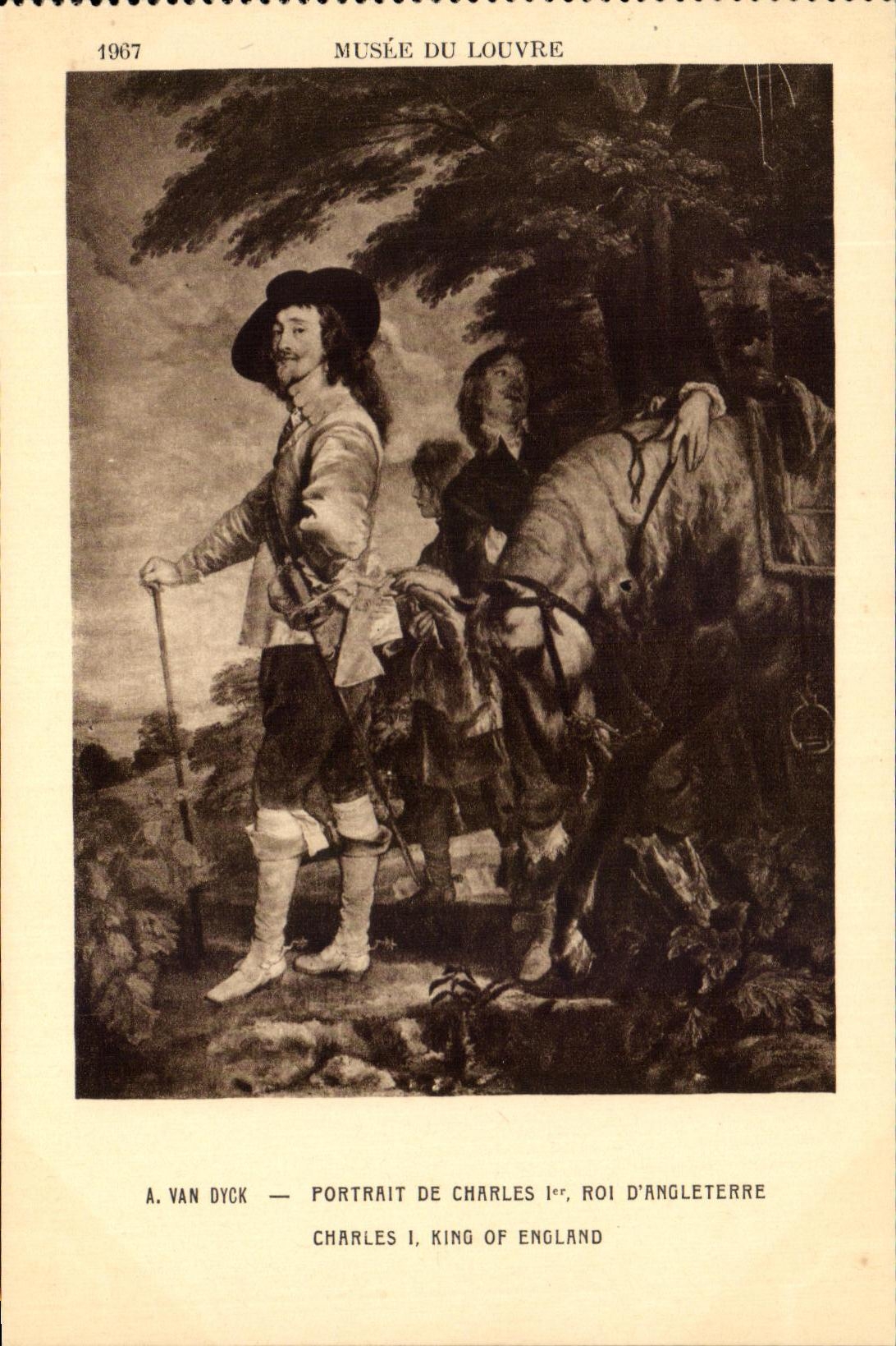 CPA Musee Du Louvre Van Dyck Portrait de Charles Roi D'Angleterre