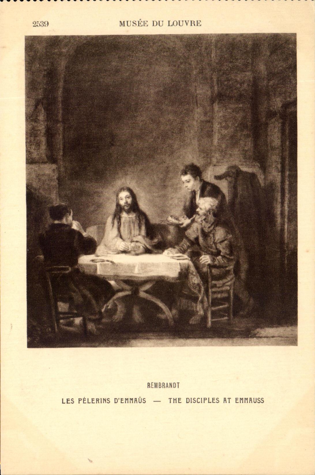 CPA Musee Du Louvre Les Pelerins D'Emmaus 