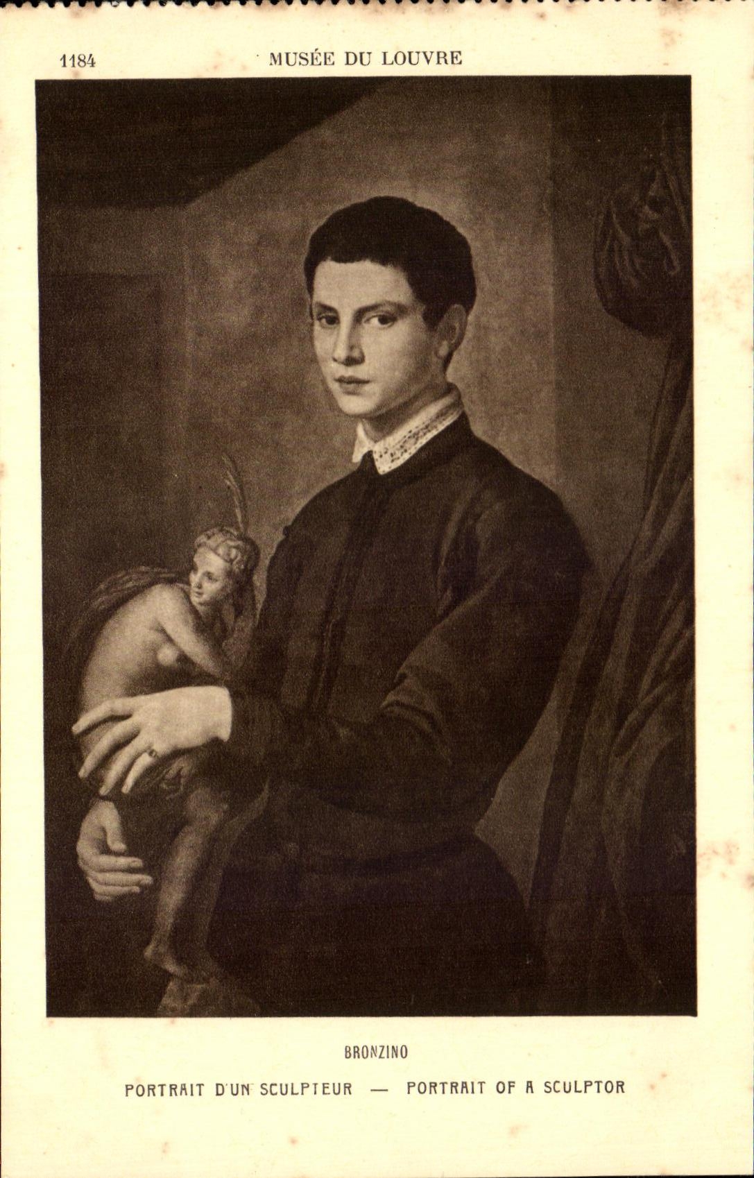 CPA Musee Du Louvre Les Portrait D'Un Sculpteur 