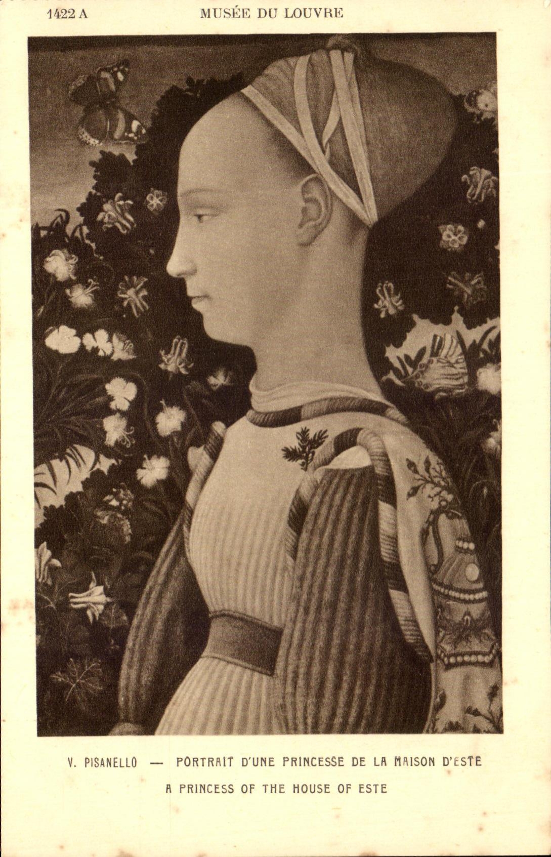 CPA Musee Du Louvre Pisanello Portrait D'Un Princesse de la Maison d'Este