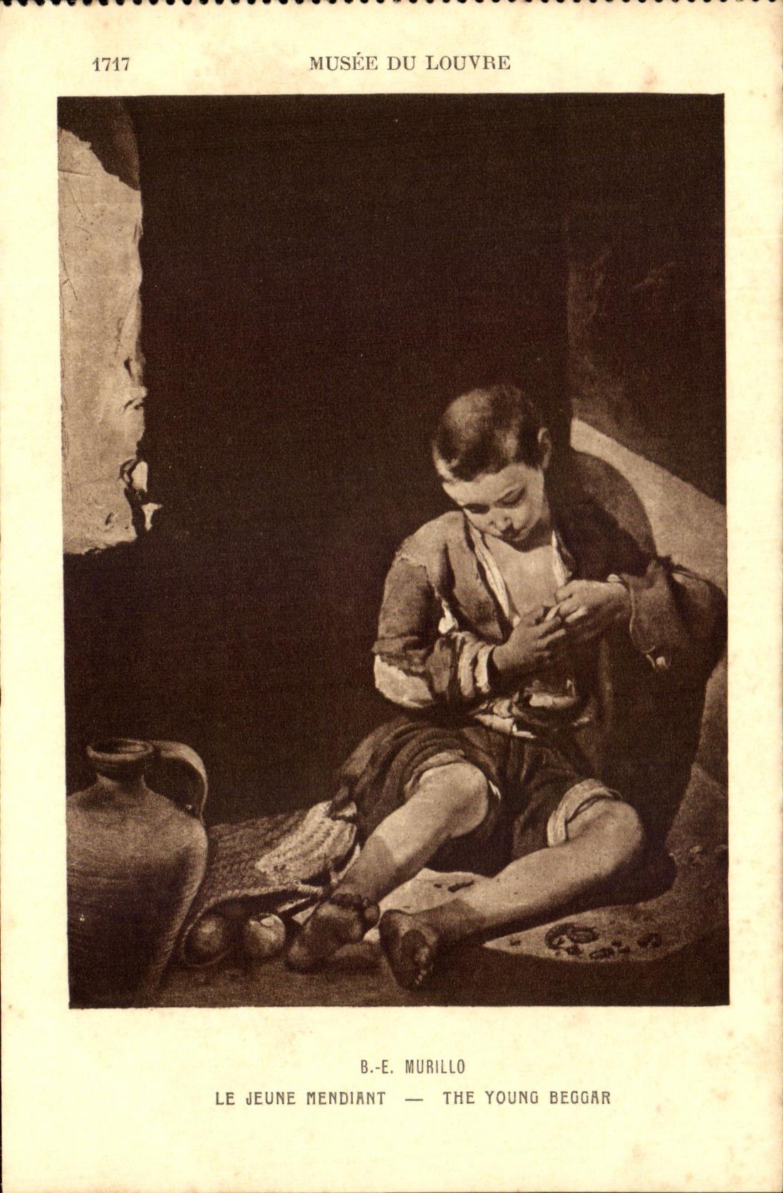 CPA Musee Du Louvre Murillo Le Jeune Mendiant 