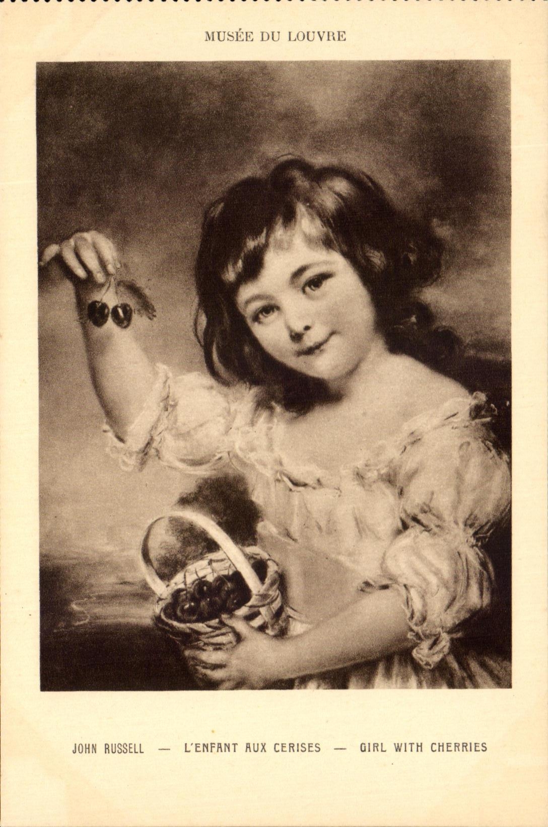 CPA Musee Du Louvre John Russell L'Enfant Aux Cerises