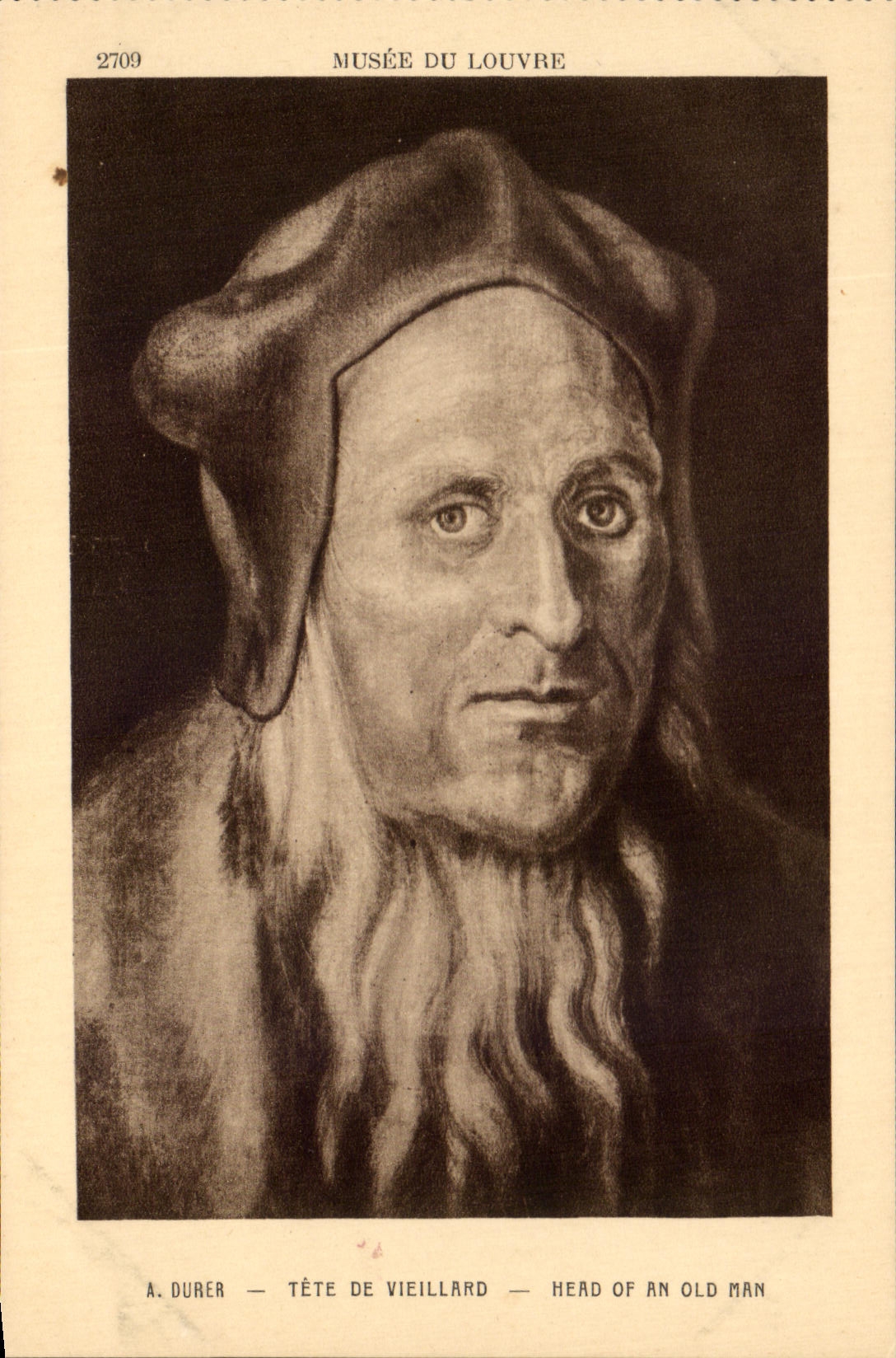CPA Musee Du Louvre Durea Tete De Vieillard 