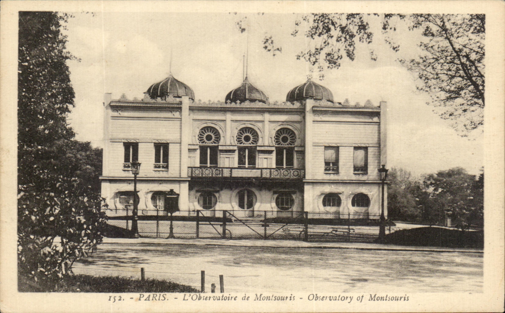CPA Paris the observatory De Montsouris