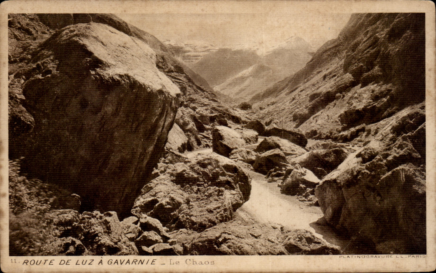 CPA Route De Luz has Gavarnie Chaou