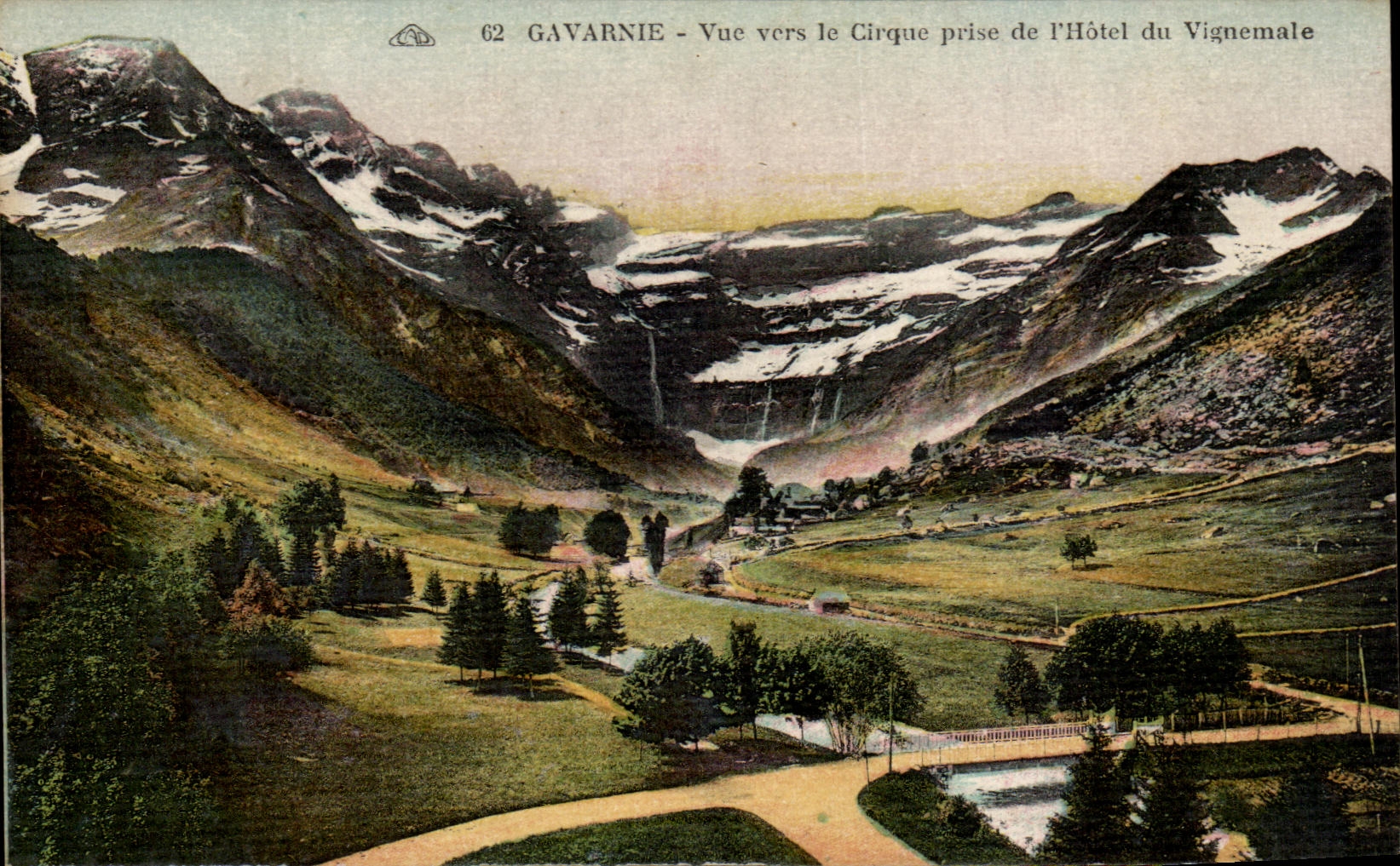 CPA Gavarnie Seen Towards the Circus Taken Of the Hotel Of Vignemale