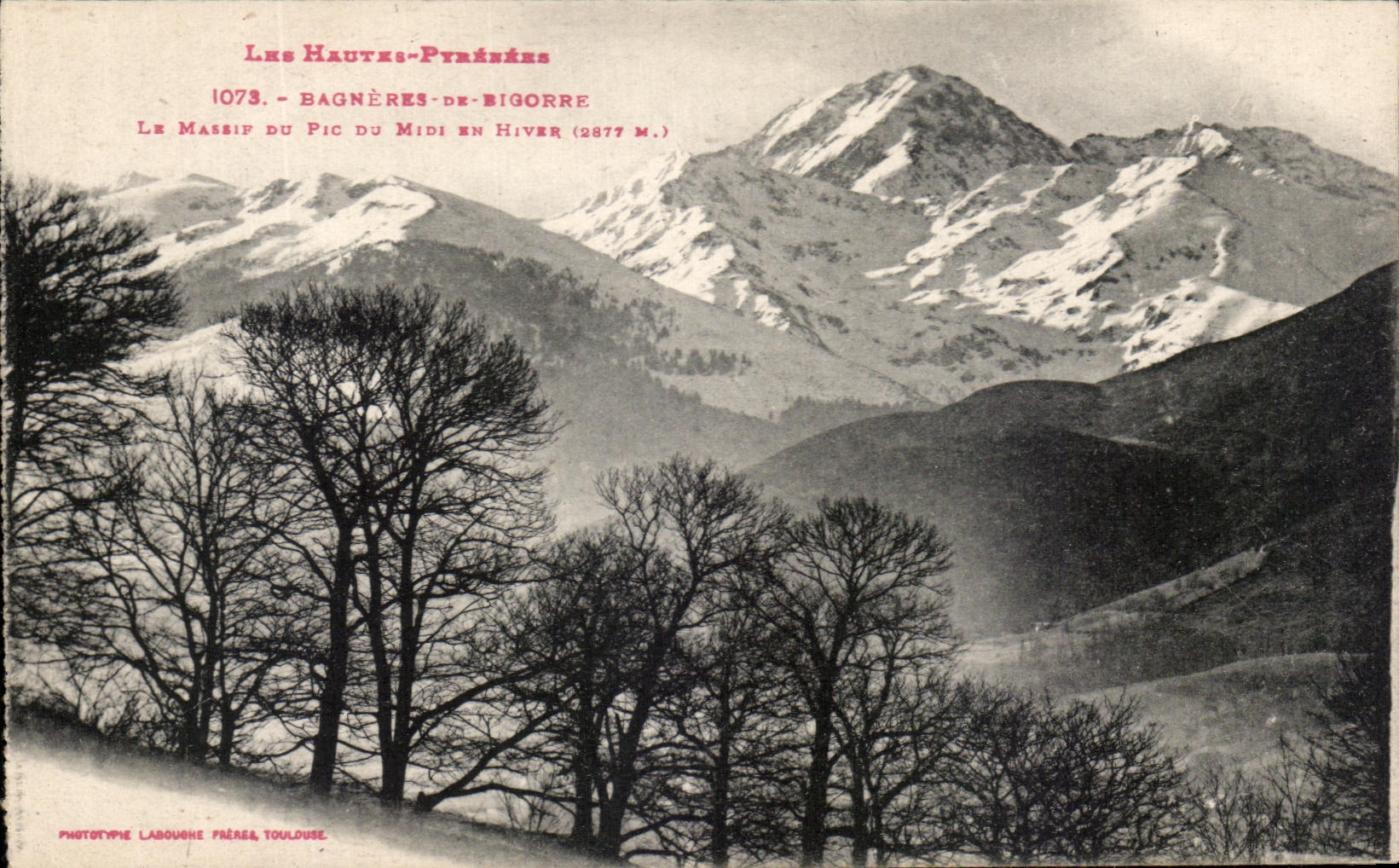 CPA the High Pyrenees Bagneres De Bigorre Of the Peak Of the South In Winter
