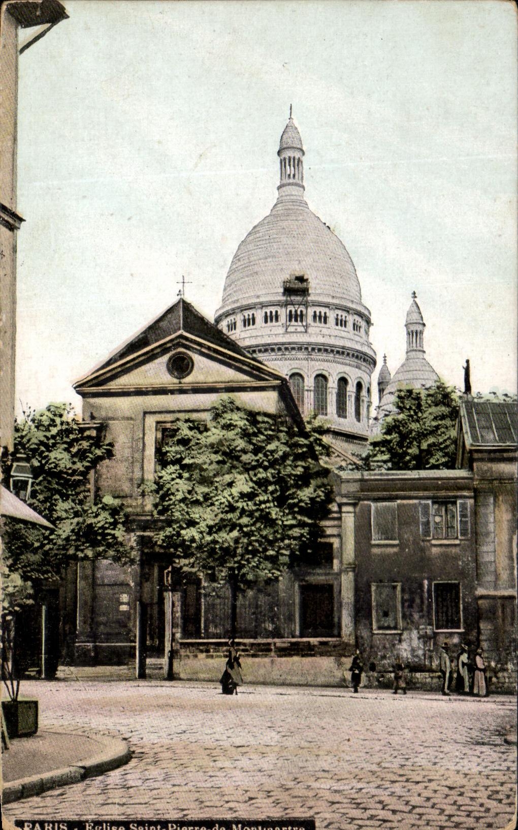 CPA Paris Eglise Saint Pierre De Montmartre Crowns Heart