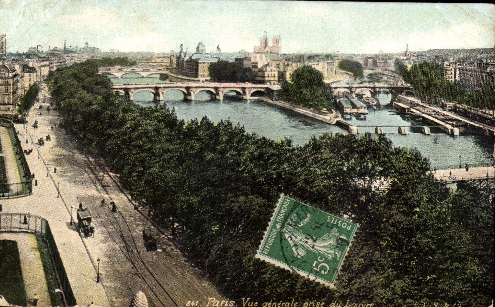 CPA Paris View Taken Of the Louvre