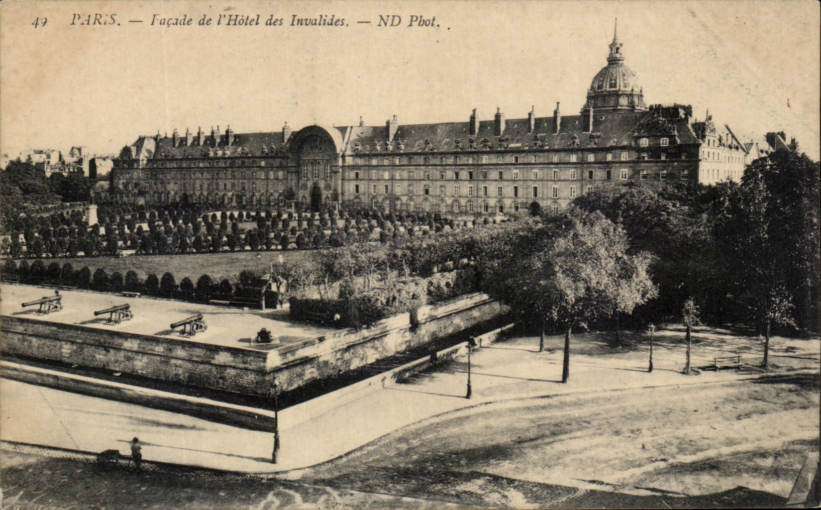 CPA Paris Frontage Of the Hotel Of Invalides