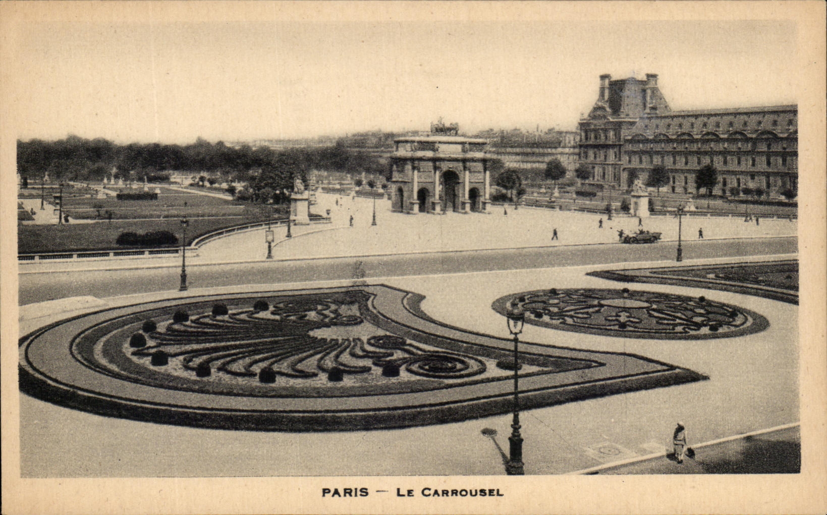 CPA Paris el carrusel del Louvre