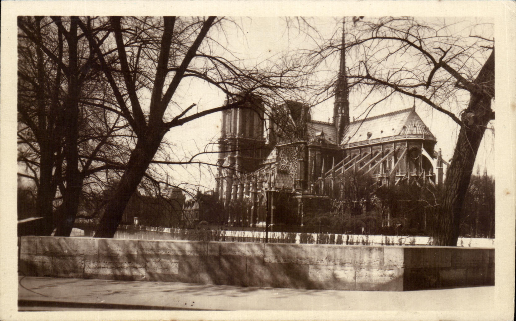 CPA Paris la catedral de Notre Dame