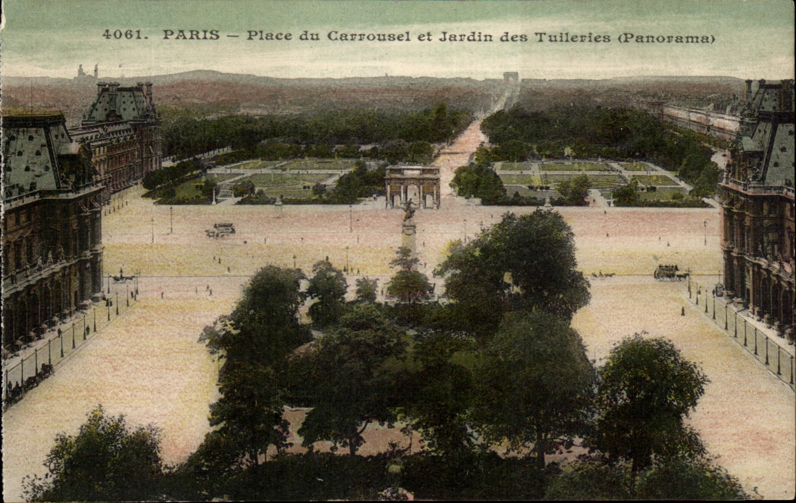 CPA Paris coloca el carrusel y el jardin del Louvre Tileries