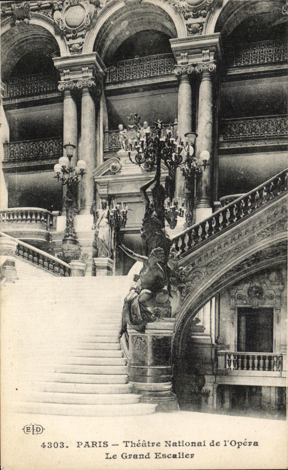 CPA Paris National Theater of Opera the Large Staircase