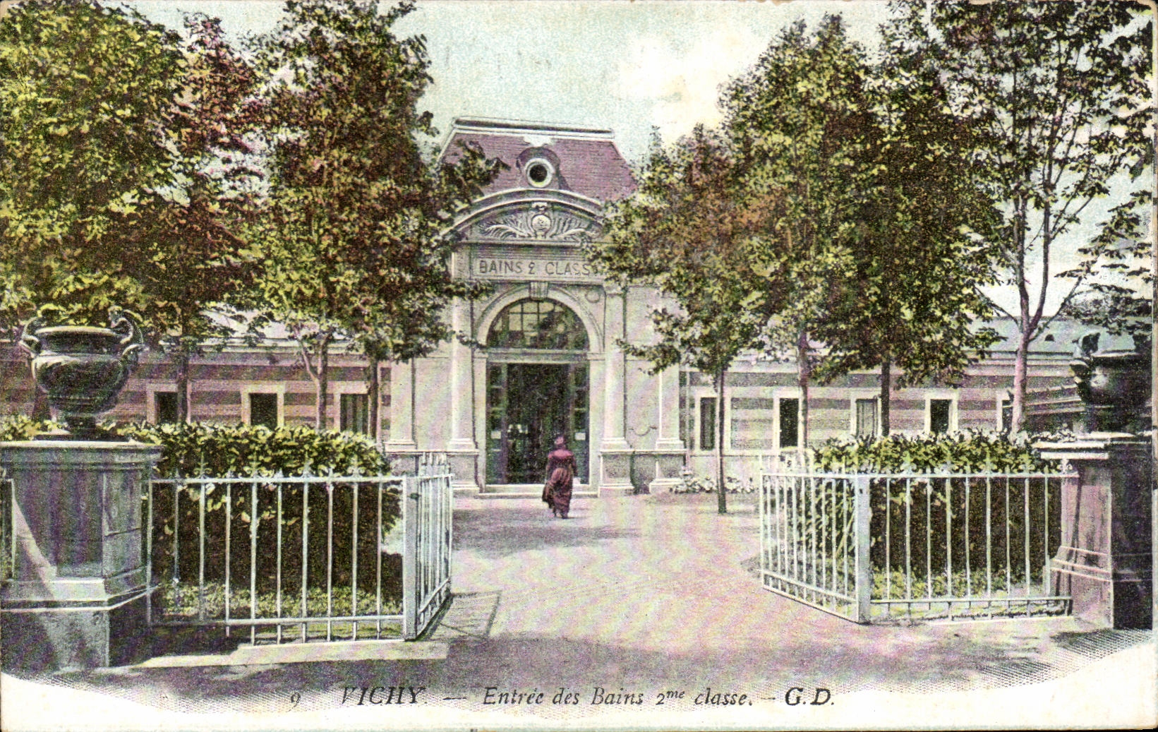 CPA Vichy Entree Des Bains 2eme classe