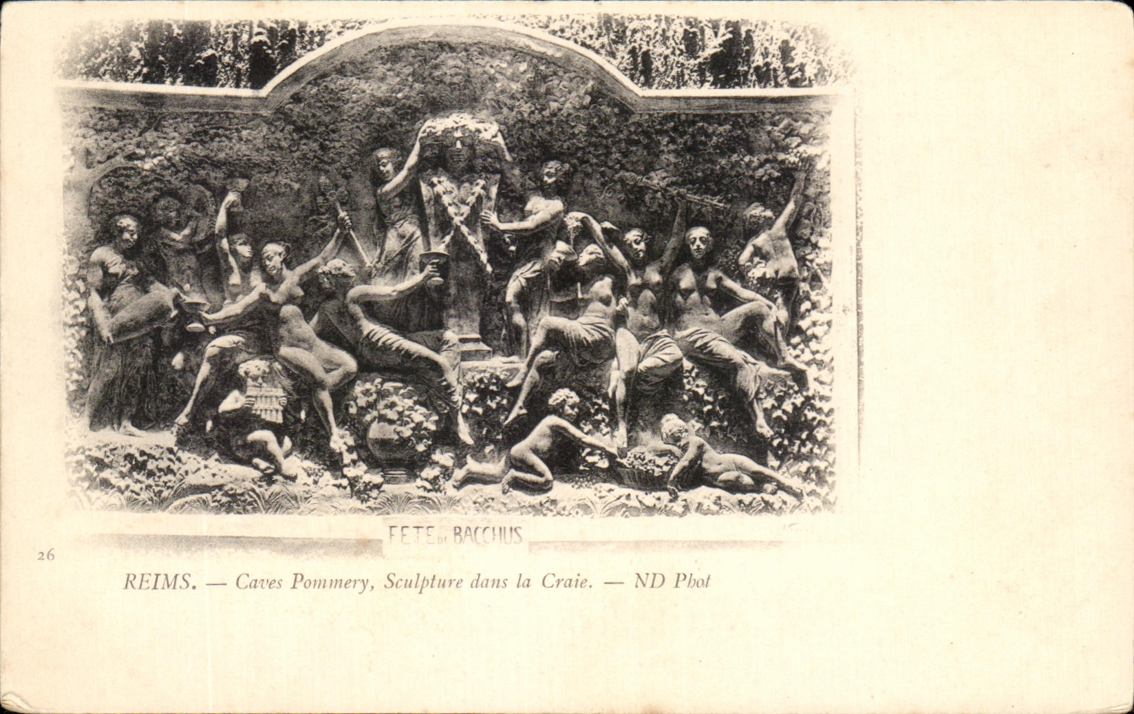 Hollow CPA Rheims Pommery Sculplure in Chalk