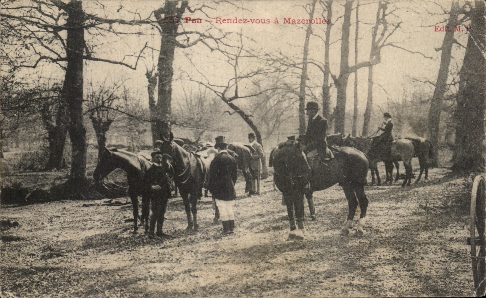 CPA Pau Rendez vous a Mazerolles Chevaux Cheval Hippisme Equitation Chasse