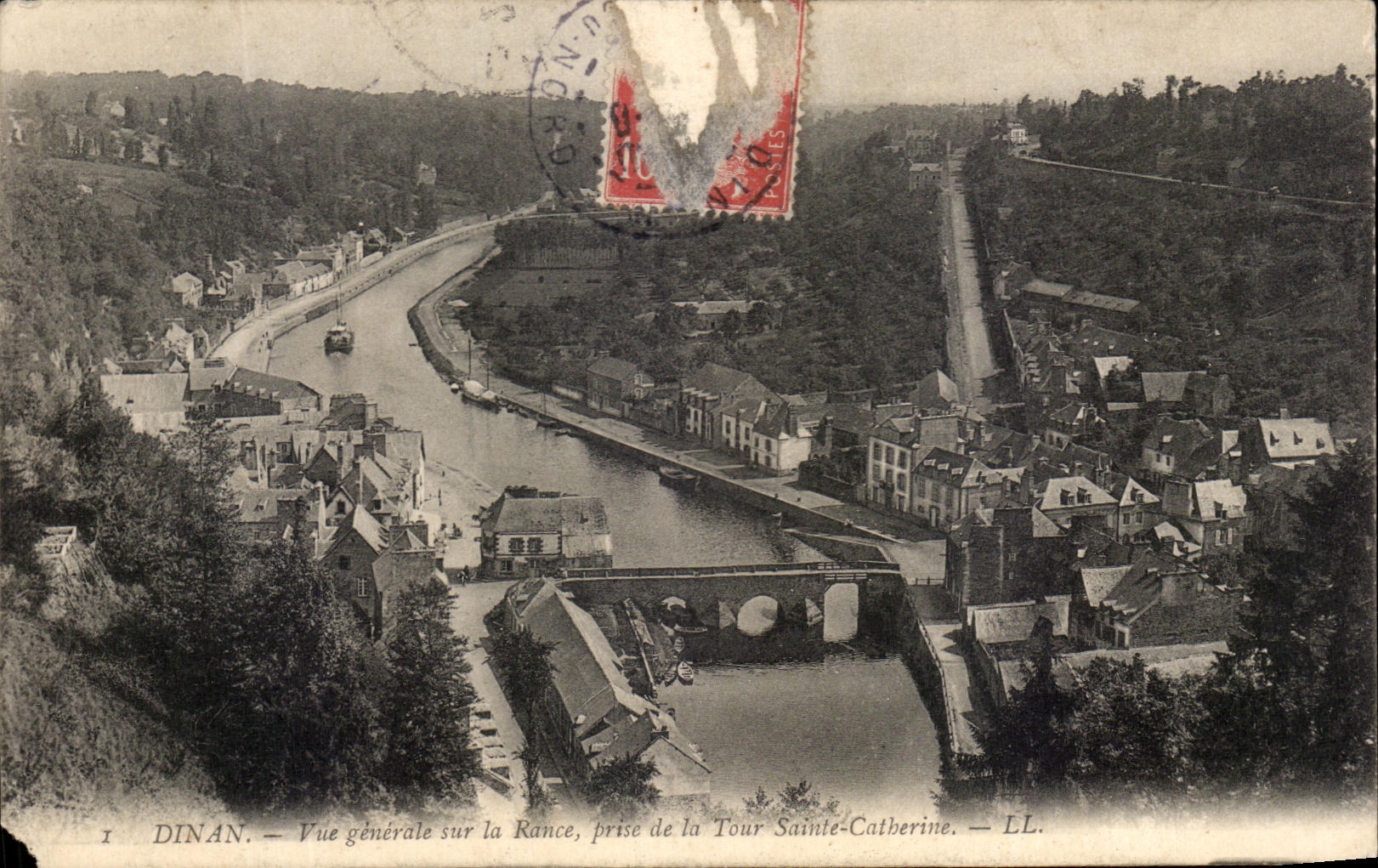 CPA Dinan View on the rancid catch of the Tower Sainte Catherine