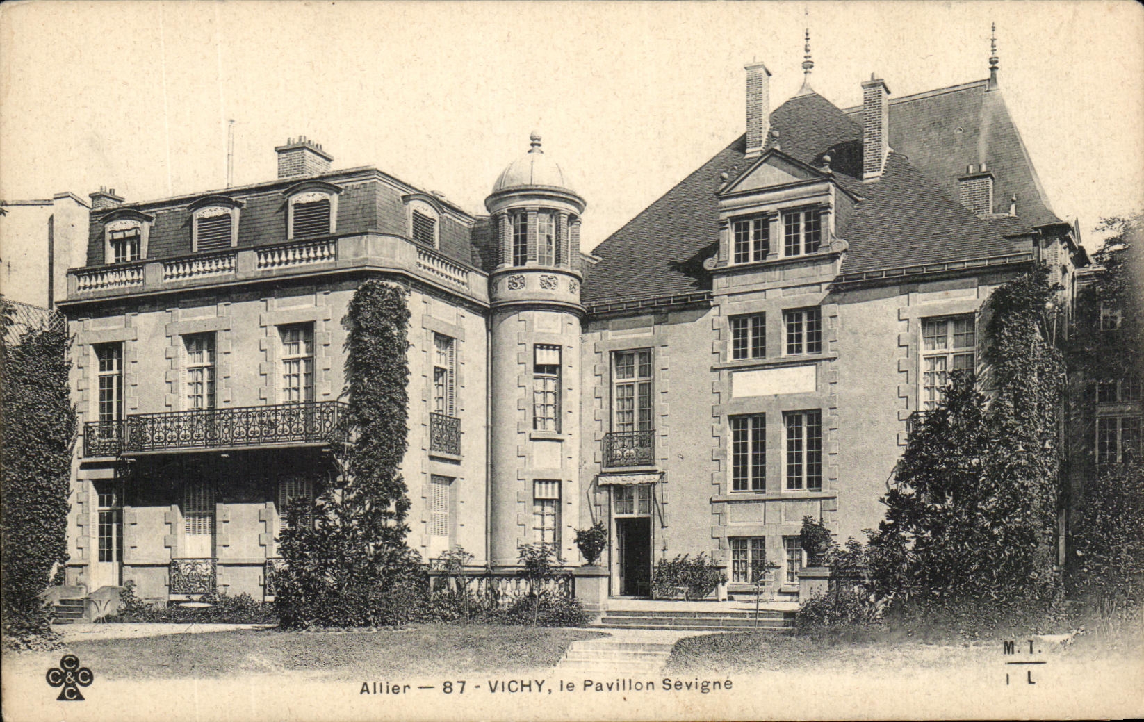 CPA Allier Vichy le Pavillon Sevigne