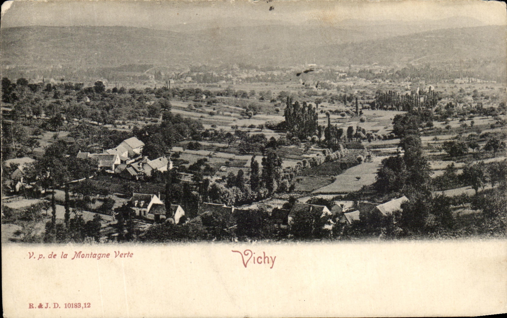 CPA Vichy Vue prise de la Montagne Verte