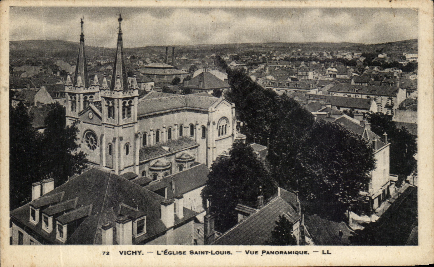 CPA Vichy L'Eglise Louis Vue Panoramique