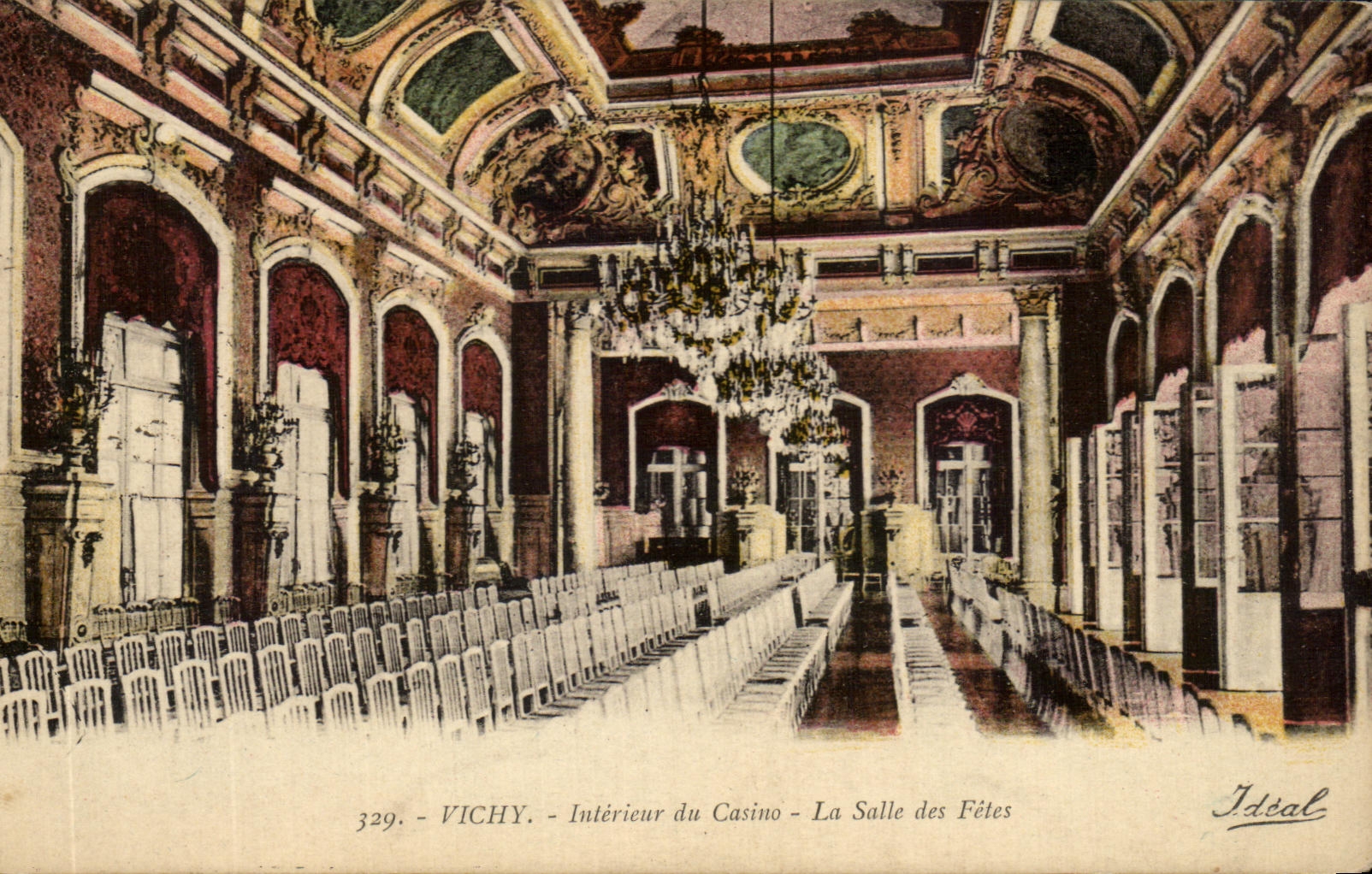CPA Vichy Interieur Du Casino La Salle Des Fetes