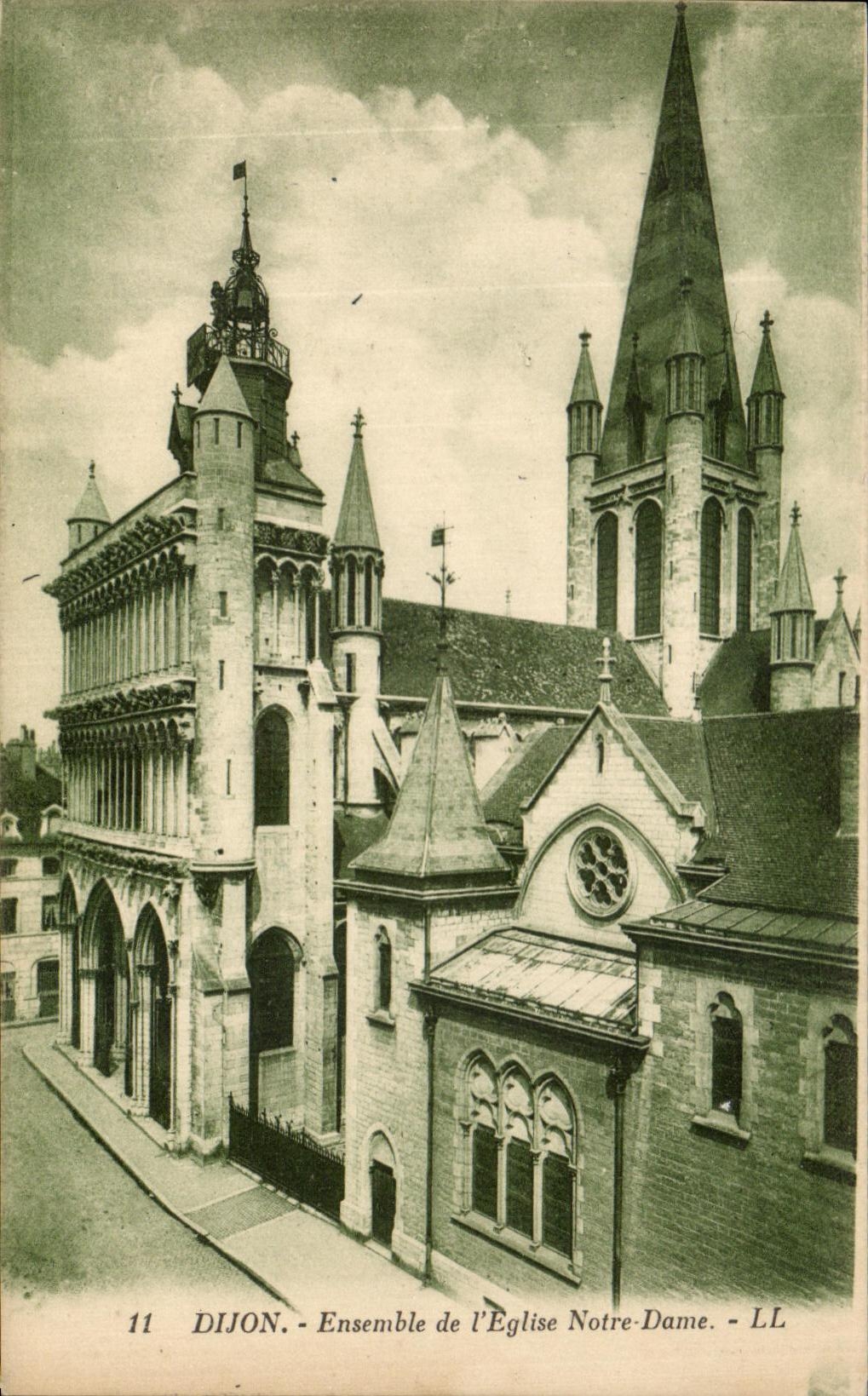 CPA Dijon Together Of the Notre Dame Church