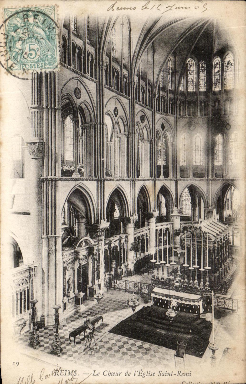 CPA Rheims Chorus Of the Church Saint Remi