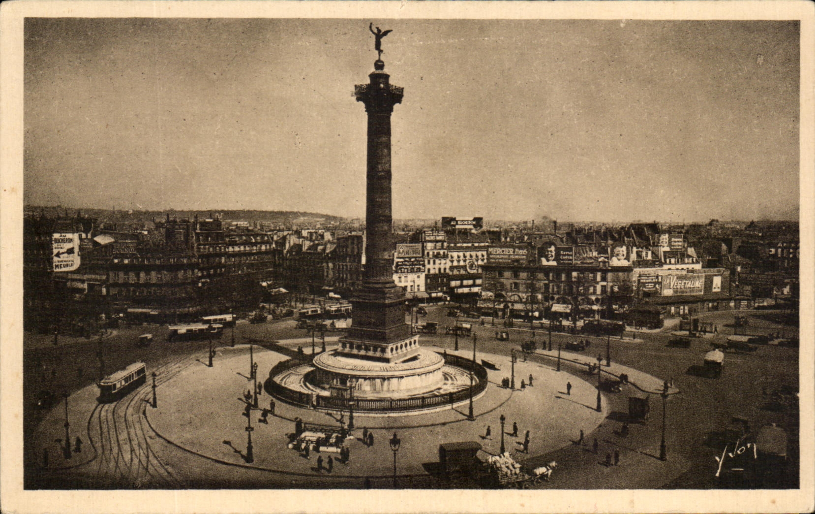CPA Paris While Strolling Place of the Bastille